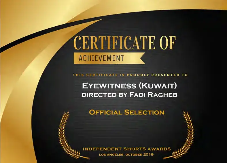 Eyewitness Independent Shorts Awards official selection 2019
