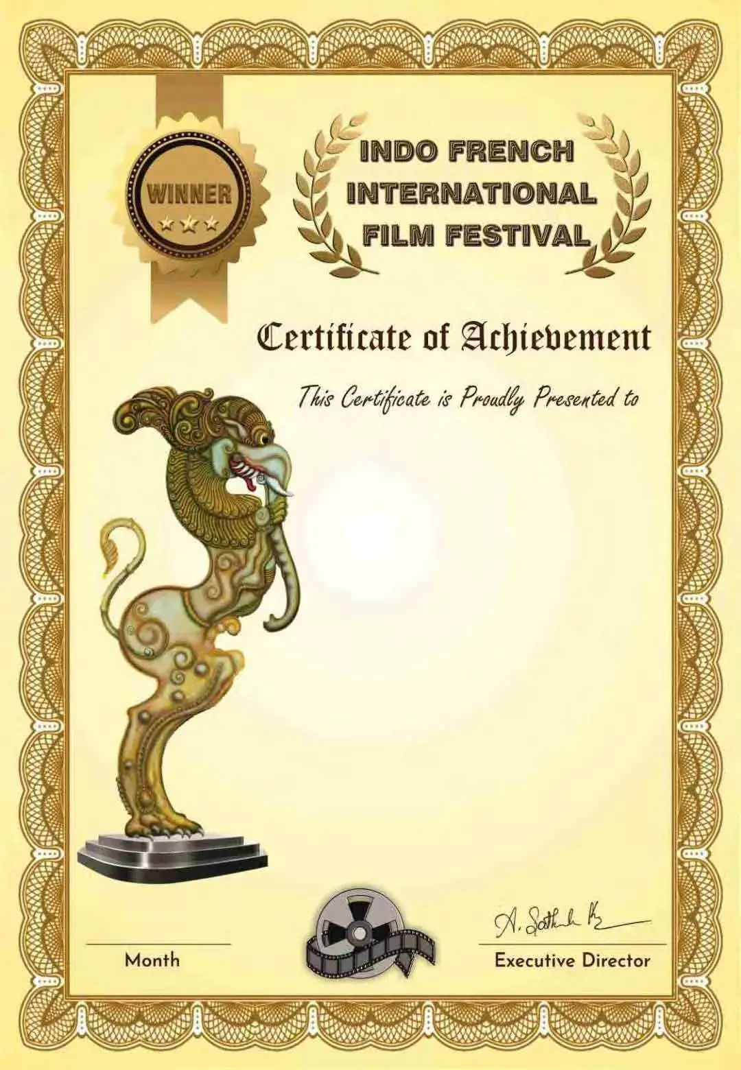 The Award Special Jury Award at Indo French International Film Festival